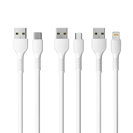 1 メートル 2 メートル 3 メートル 2.4A 3A PVC/TPE マイクロ USB タイプ C ライトニング USB ケーブル卸売携帯電話アクセサリーデータケーブル USB 充電ケーブル Huawei 社 Xiaomi Samsung 携帯電話用